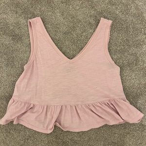 Pink wild fable ruffle tank top